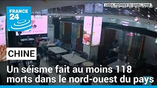 Chine  un séisme fait au moins 118 morts dans le nordouest du pays • FRANCE 24 [upl. by Moberg]