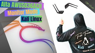 Alfa AWUS036ACH External WiFi Adapter on Kali Linux with Monitor Mode [upl. by Neliac]