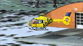 Großeinsatz Hubschrauber Einsatz für den Christoph XX FSX [upl. by Anidnamra309]