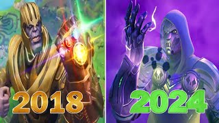 Thanos Vs Dr Doom Infinity Gauntlet Vs Armor of Doom  Fortnite [upl. by Leone]