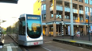 Cabinerit RET Tram Vlaardingen  Schiedam Koemarkt  Zonsondergang en Herfst [upl. by Anilejna]