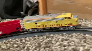 Bachmann Union Pacific Challenger Starter Set Test Run [upl. by Noslrac83]