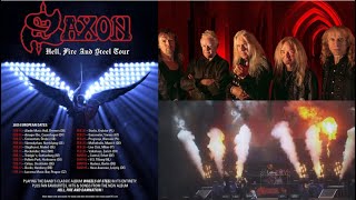 SAXON announce the quotHell Fire And Steelquot 2025 European tour  dates and venues [upl. by Mroz]