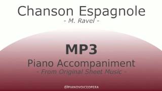 Chanson Espagnole Piano Accompaniment [upl. by Hsilgne]