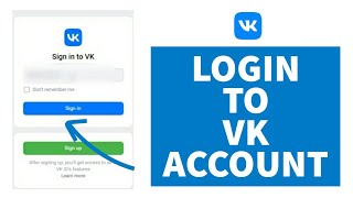 How to Login VK Account  SignIn VK Account  VK 2022 [upl. by Bajaj]