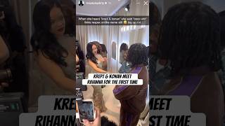 Krept amp Konan Meet Rihanna For The First Time At Selfridges KreptAndKonan Shorts [upl. by Odnamla985]