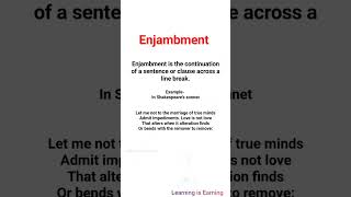 Enjambment figure of speech in hindi Enjambment figureofspeech litrary technique [upl. by Stephens200]