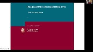 Lezioni di diritto privato B 02 Principi in tema di responsabilità civile [upl. by Ecnar]