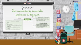 Grammaire  Les connecteurs temporels spatiaux et logiques 4° 2AC [upl. by Atirat732]