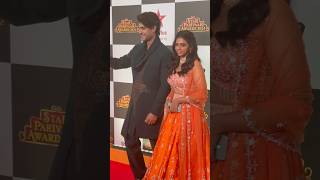 Ankit Gupta and Rutuja Bagwa At Red Carpet Of 2024 Star Parivaar Awards [upl. by Amieva]