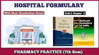 Hospital formulary  Pharmacy Practice  B Pharmacy 7th semester [upl. by Orapma539]