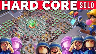 a SOLO on HARD CORE  280 force points 😳 the best BOOM BEACH gameplayoperation attack strategytips [upl. by Eyaf]