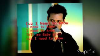 Marc Anthony quotI NEED TO KNOW quot With Lyrics [upl. by Rycca]