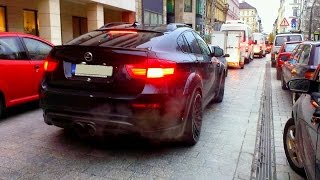 Hamann BMW X6M Tycoon acceleration sound in Budapest [upl. by Ais]