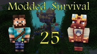 Minecraft Modded Survival Ep25  Missile Launcher [upl. by Evin]