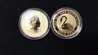 2021 Perth Mint Swan 1oz Gold Coin EPIC UNBOXING [upl. by Oicafinob]