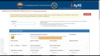 Proceso de Inscripción Universidad del Magdalena [upl. by Areik]