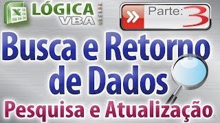 Vídeo Aula 08  Parte 3  Pesquisar valores criar botão para pesquisa de valores retorno de dados [upl. by Eannyl550]