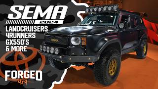 Epic Toyota SUV Builds at SEMA SHOW 2024 Land Cruisers Lexus GX550s 4Runners amp More [upl. by Nosnev873]