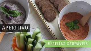 Patê de tomate seco e Patê de azeitona  Receita saudável  Alternativa para veganos [upl. by Meeka122]