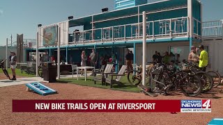 New bike trails open at Riversport [upl. by Seldun888]