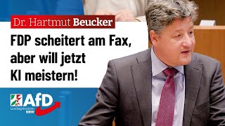 FDP scheitert am Fax aber will jetzt KI meistern – Dr Hartmut Beucker AfD [upl. by Nylek]