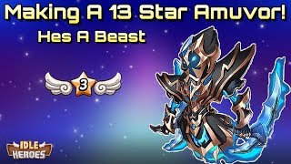 Idle Heroes S  13 Star Amuvor and Aspen Dungeon Run [upl. by Atnohs404]