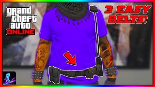 3 EASIEST BELTS TO GET IN GTA 5 Online 166 Easy Belt Glitch On Any Outfit [upl. by Dedie]