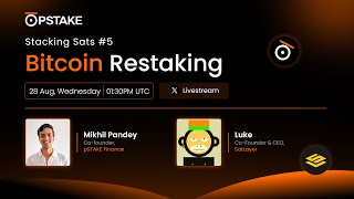 Bitcoin Restaking with SatLayer [upl. by Gelasius444]