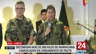 Dirandro incautó más de 800 kilos de marihuana en Cañete [upl. by Allard452]