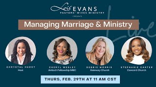 Managing Marriage amp Ministry [upl. by Sharon]