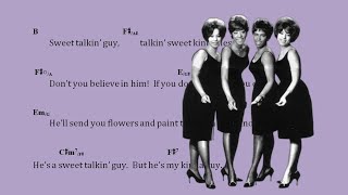 Chords for Sweet Talkin Guy The Chiffons [upl. by Atirahc636]