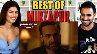 BEST OF MIRZAPUR  Pankaj Tripathi Ali Fazal Vikrant Massey Best Dialogues amp Best Scene REACTION [upl. by Terraj]