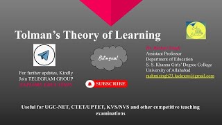 Tolmans theory of learning [upl. by Rolyks]