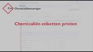 Chemicalienmanager etiketten printen [upl. by Vola]