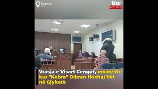 Vrasja e Visart Cengut momenti kur quotKobraquot Dibran Hoxha flet në Gjykatë [upl. by Anerbas114]