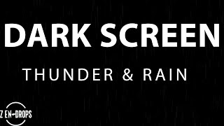 12 Hours Black Screen Rain Sounds For Sleeping Rain And Thunder Sounds For Sleeping [upl. by Ierdna]