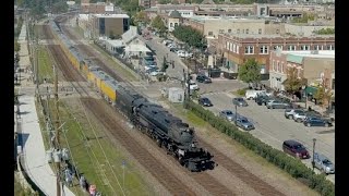 Union Pacific Big Boy 4014 in Wheaton Illinois [upl. by Ashjian800]