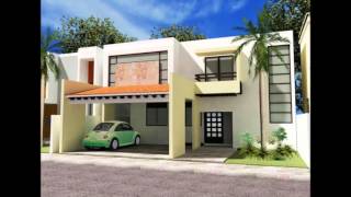 Fachadas de Casas Modernas Residencial Dunas [upl. by Reppep]