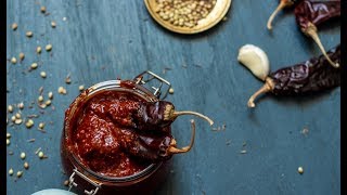 How to make Harissa  Tunisian Chili Paste Recipe [upl. by Adnirb]