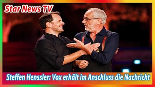 Steffen Henssler Vox erhält im Anschluss die Nachricht [upl. by Ennyleuqcaj812]