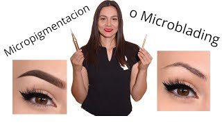 ¿Cuál es la diferencia entre microblading y micropigmentacion [upl. by Marge]