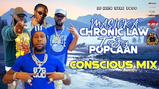 Chronic Law Popcaan Teejay Masicka Mixtape 2024  Conscious amp Positive Songs DJ ZEE K [upl. by Koerner]