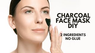 Activated Charcoal Face Mask DIYJust 2 Ingredients [upl. by Artkele]