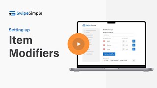 Setting up Item Modifiers with SwipeSimple [upl. by Enailil]