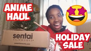 Anime Haul 😁  Everything from Sentai Filmworks  Holiday Sale 🎆👐🏾 [upl. by Mccollum]