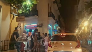 Cartagena Colombia Nightlife Clock Tower and Old Town Area A Very Festive Atmosphere [upl. by Niuqram620]