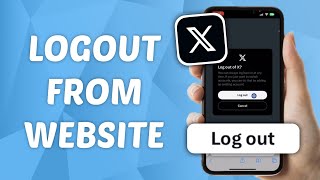 How to Logout from X Twitter Website [upl. by Ragnar]