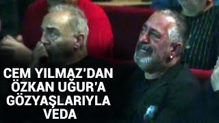 NTV Özkan Uğura veda Cem Yılmazın gözyaşları [upl. by Ahsema73]