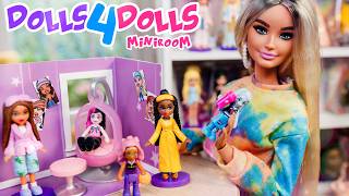 Dolls For Dolls Monster High Polly Pocket Funko Pops Bratz amp How To Make Mini Room [upl. by Arihday539]